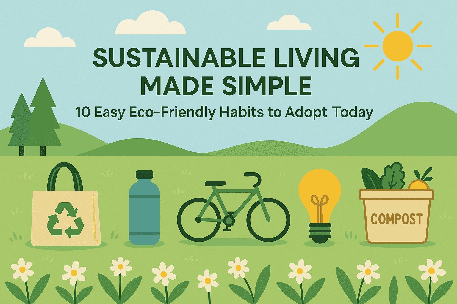 Sustainable Living Made Simple - 10 Easy Eco-Friendly Habits to Adopt Today Sustainable Living Made Simple - 10 Easy Eco-Friendly Habits to Adopt Today