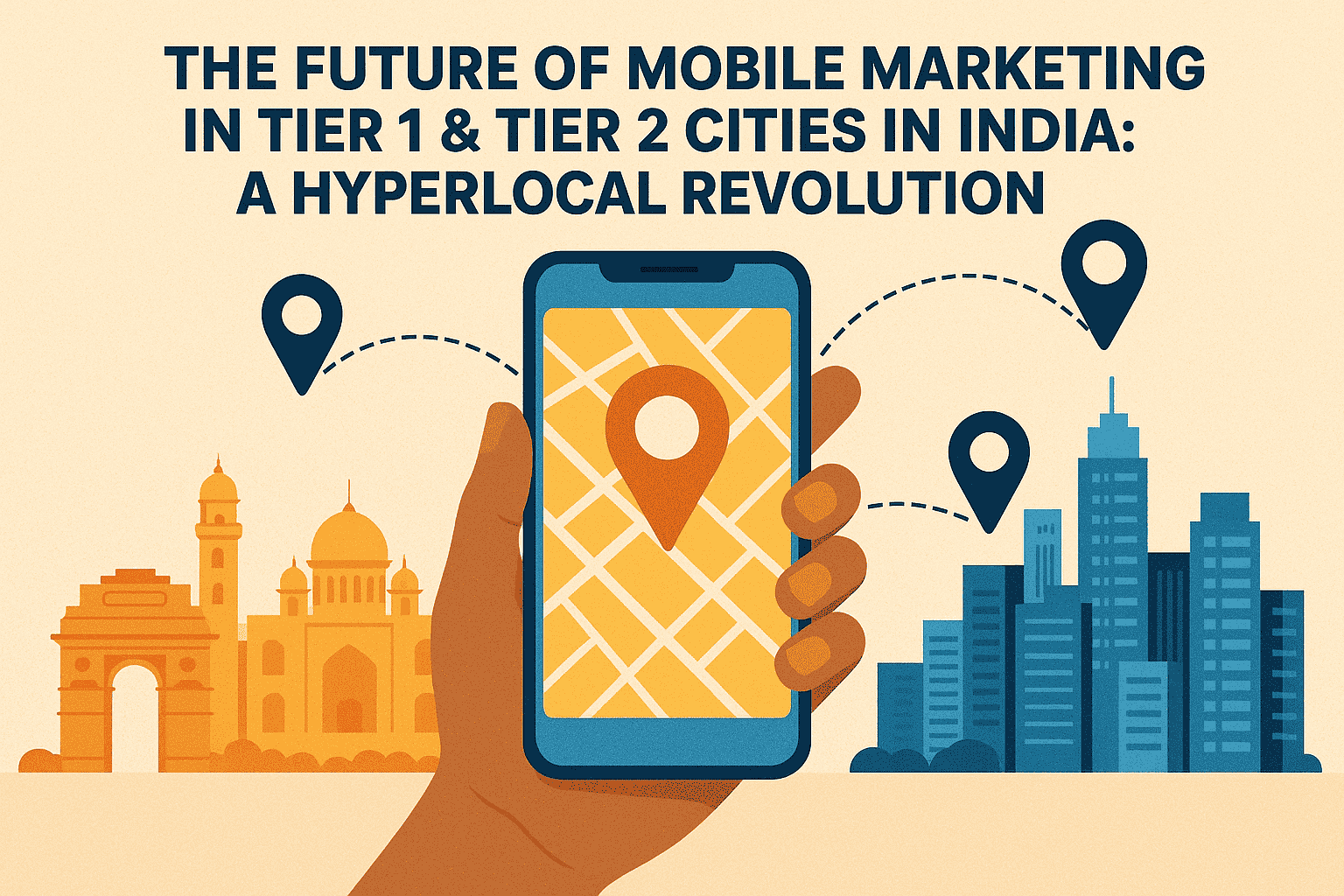 intellitron_genesis_Hyperlocal Marketing Innovation_banner (1) As India’s mobile-first population continues to surge, brands must rethink how they connect with audiences in Tier 1 and Tier 2 cities. From hyperlocal targeting to regional language content and WhatsApp automation, mobile marketing is transforming how businesses build trust, drive engagement, and convert local users into loyal customers. In this blog, Intellitron Genesis explores the future of mobile marketing in India’s evolving urban landscape—and how brands can lead with relevance, precision, and digital innovation.